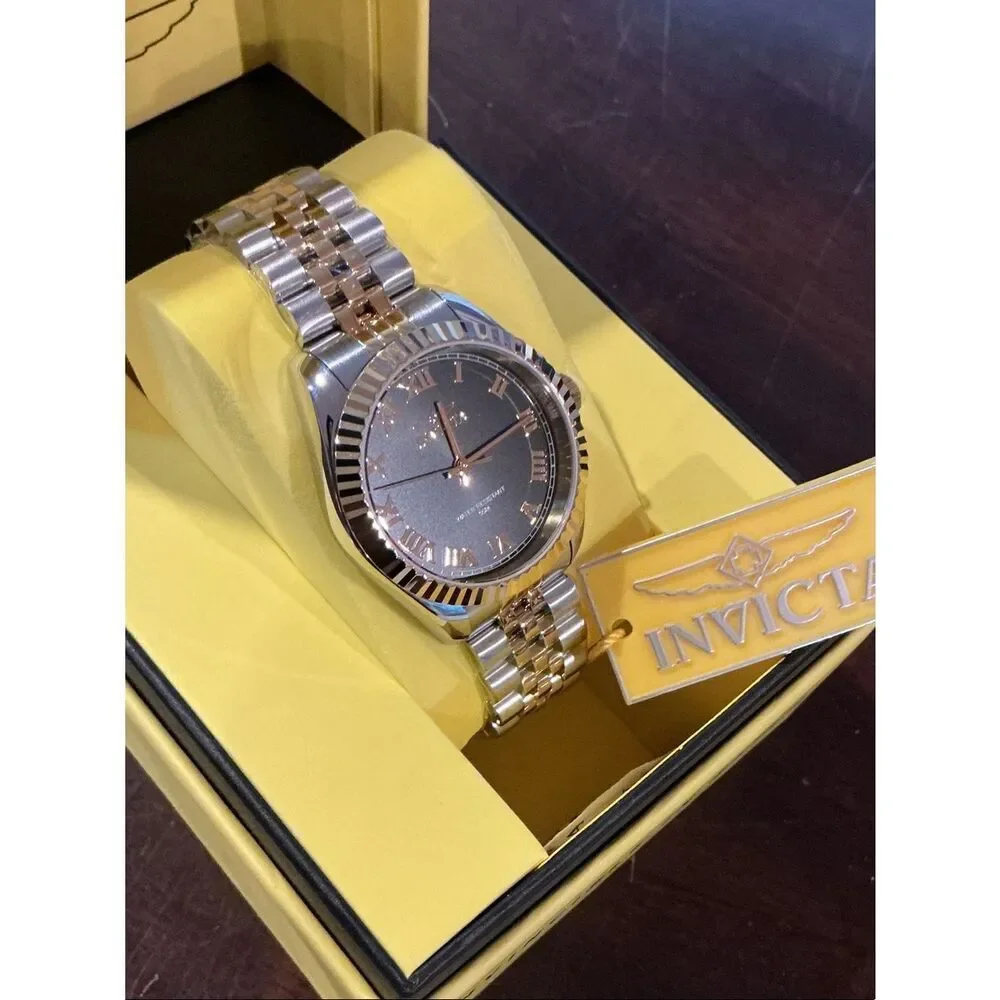 Invicta Specialty Windsor Women’s Two-Tone Watch with Black Dial 36 mm 47413